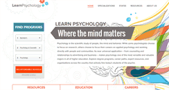 Desktop Screenshot of learnpsychology.org